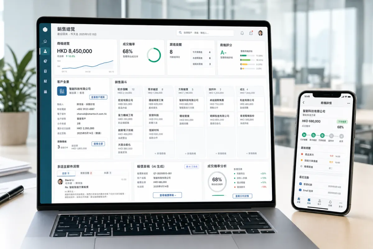 客戶關係與銷售預測 SalesBot SalesBot UI
